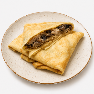 Блинчики с курицей грибами